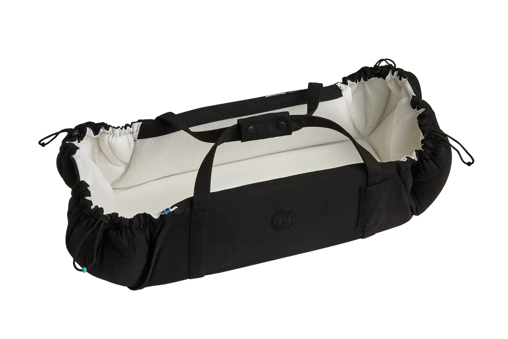 Najell SleepCarrier X Babynest - Matte Black | Barnvagnar - Barnvagnstillbehör - Baby nest med handtag | BabyMode