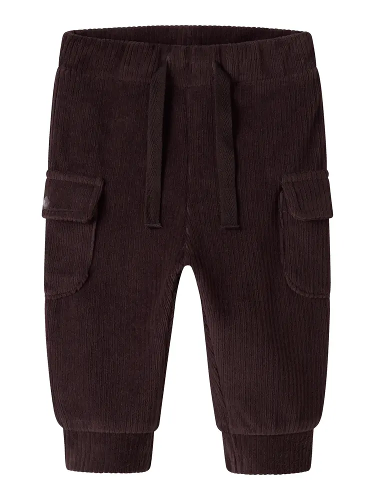 Name It Room Velour Byxor - Chocolate Plum - 80