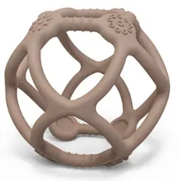 Bitleksak Boll Silikon - Beige | Leksaker - Babyleksaker - Bitringar & skallror | BabyMode
