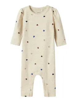 Jumpsuit Nutti - Peyote Melange | Kläder - Bodys & overaller - Jumpsuit utan fot | BabyMode