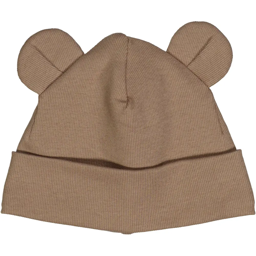 Babymössa med Öron - Walnut - 68/74 | Barnkläder - Mössor, vantar och tossor - Mössor & balaclavas | BabyMode