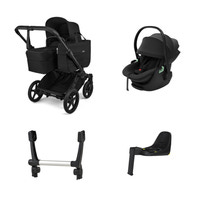 Bugaboo Donkey 6 Duovagn inkl Thule Maple Babyskydd & bas - Heritage Black/Black