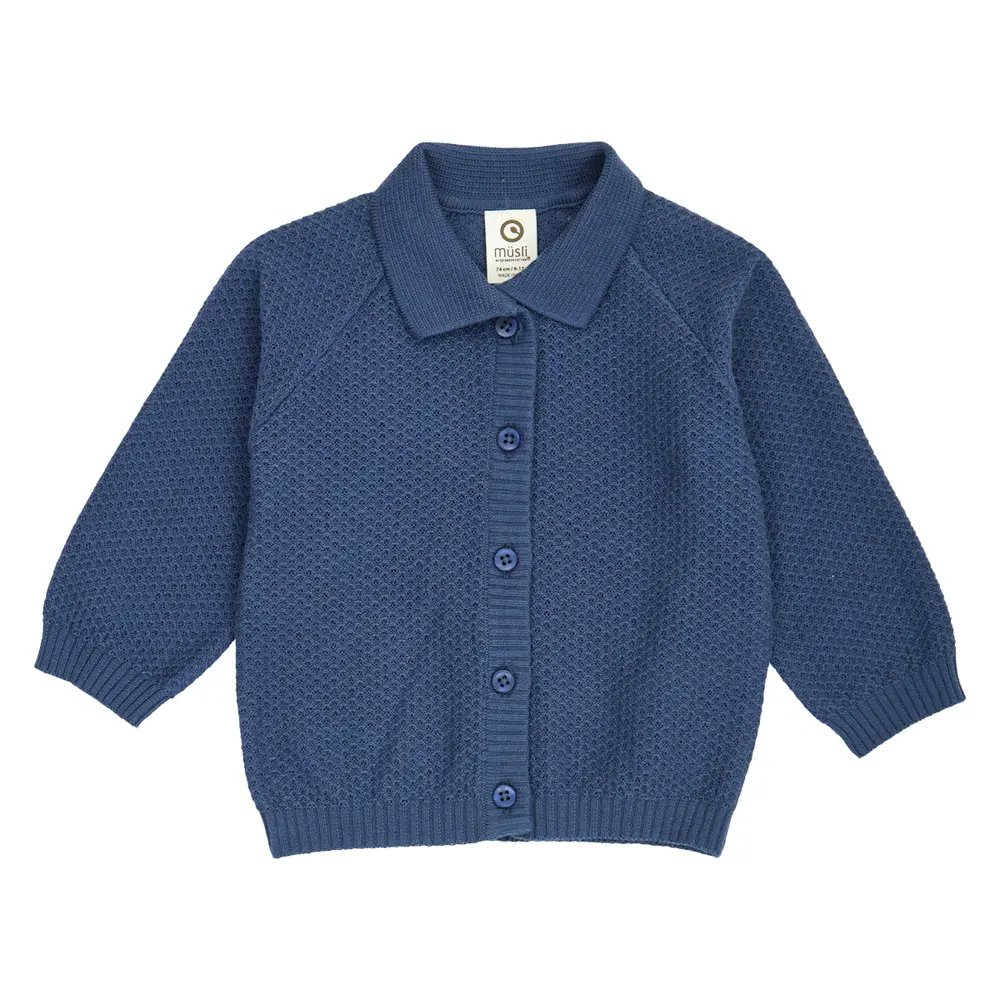 BFF Stickad Kofta - Navy - 92 | Barnkläder - Toppar - Koftor, västar & tröjor | BabyMode