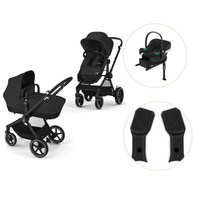 Cybex Eos Barnvagn Inkl. Aton B2 Med Bas Och Adapter - Moon Black/Black