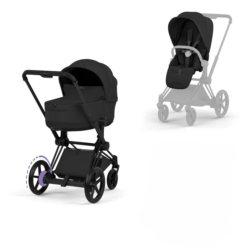 Cybex e-Priam Style Sittvagn - Sepia Black/Matt Black