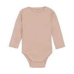 Långärmad Body Ribbad - Rose Dust | Kläder - Bodys & overaller - Långärmad body | BabyMode
