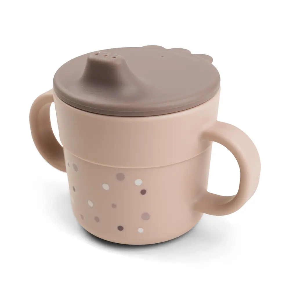 Pipmugg Happy Dots - Powder | Baby & Barn - Äta - Träningsmuggar & flaskor | BabyMode