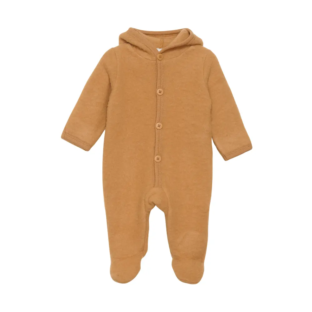Babyoverall Hush Ull - Brown Sugar - 68 | Barnkläder - Ull - Ulloveraller | BabyMode