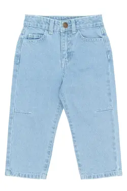 Silvio Barrel Fit Jeans - Light blue denim