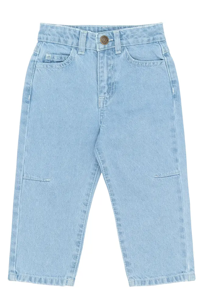 Silvio Barrel Fit Jeans - Light blue denim - 98 | Barnkläder - Underdelar - Byxor | BabyMode