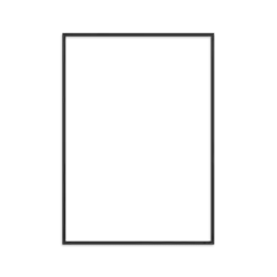 Ram Svart Trä - 50x70 | Barnrum - Inredningsdetaljer - Ramar | BabyMode