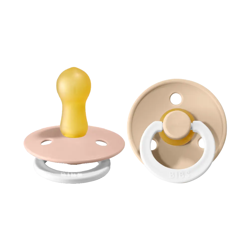Napp Colour Night 2-pack Latex Rund 6-18 mån - Blush/Vanilla | Baby & Barn - Sköta - Nappar | BabyMode