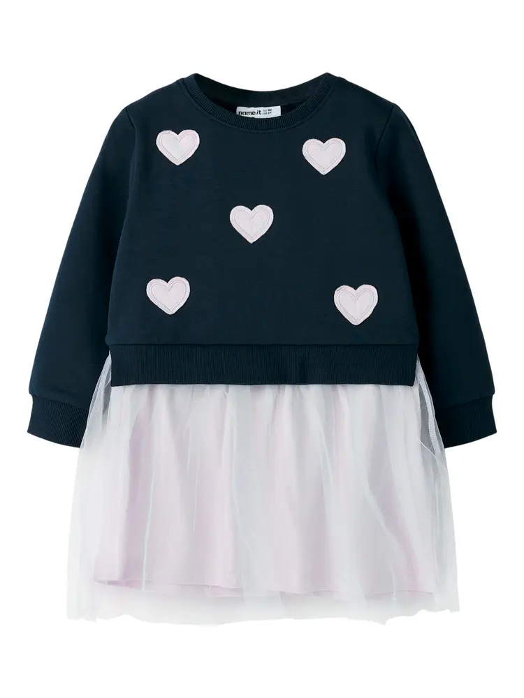 Bianja Sweat Klänning - Navy Blazer - 116 | Barnkläder - Toppar - Klänningar - Klänningar | BabyMode