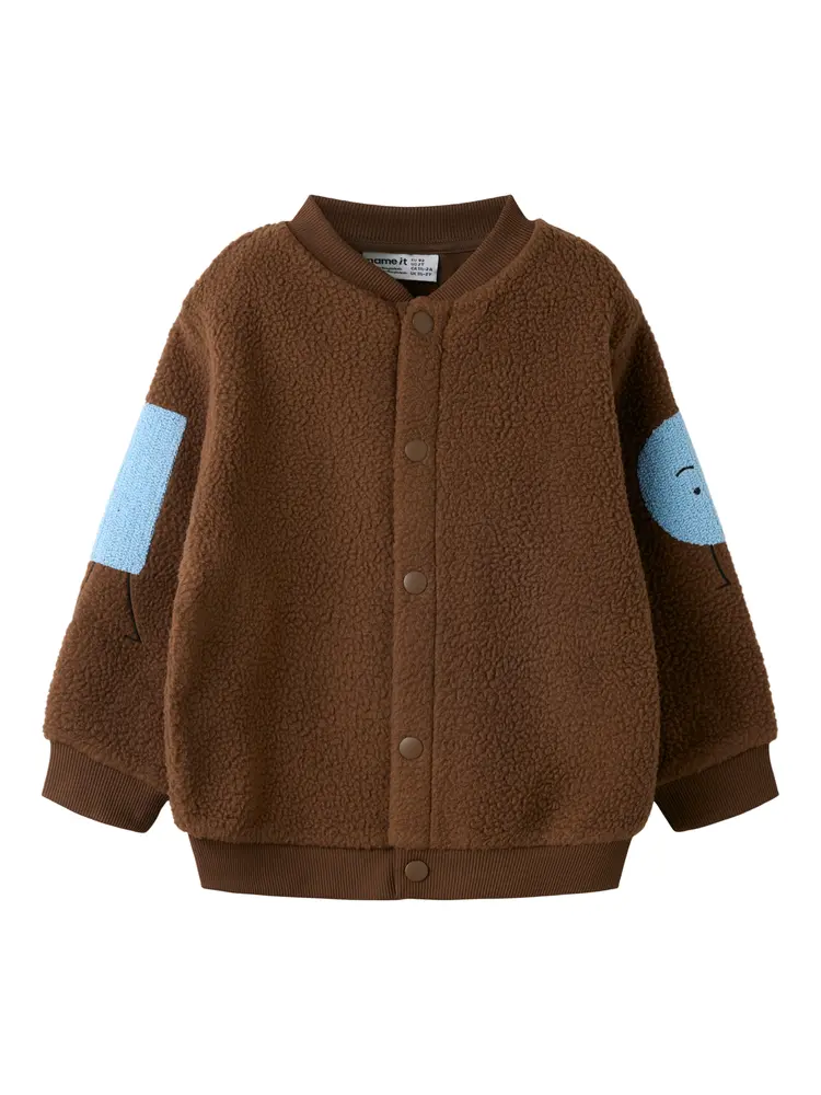 Name It Olanny Teddy Cardigan - Pinecone - 116