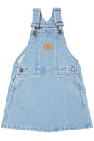 Denim spencer kjole m. hjerte - BLUEWASHED