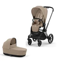 Priam Duovagn - Cozy beige/matt black | Barnvagnar | BabyMode