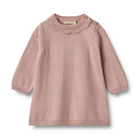 Stickad Klänning Nannie - Dry rose