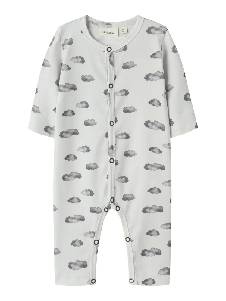 Lil' Atelier Gio Jumpsuit - Glacier Gray - 74