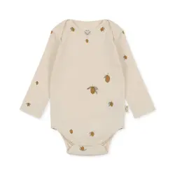 Långärmad Body - Lemon | Kläder - Bodys & overaller - Långärmad body | BabyMode
