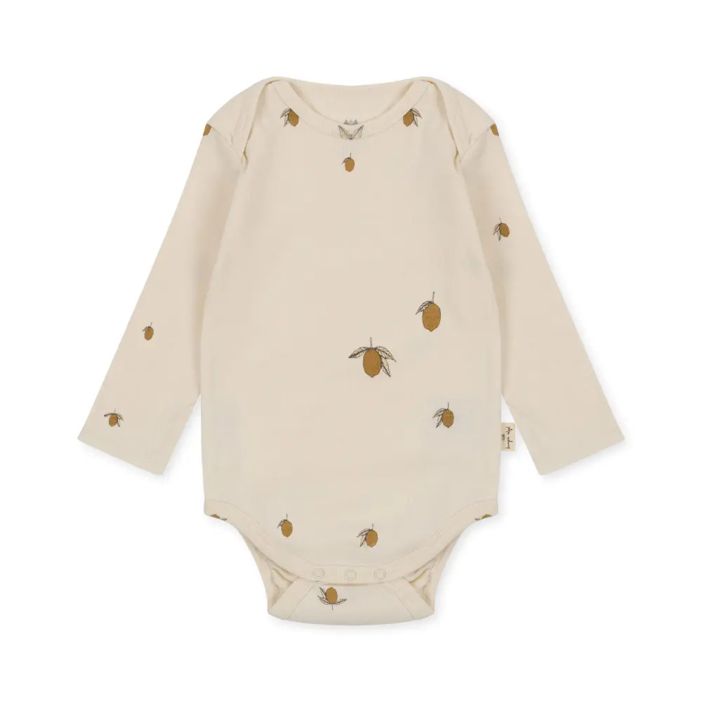 Långärmad Body - Lemon - 18M | Barnkläder - Bodys & overaller - Långärmad body | BabyMode