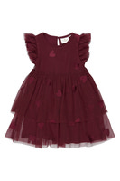 The New Siblings Vonda Mesh Klänning - Burgundy