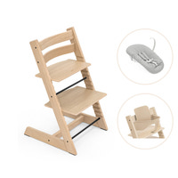 Stokke® Tripp Trapp Stol Oak Inkl. Newborn Set & Babyset - Natural