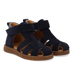 Prewalker Sandal m. Kardborre - Navy/Blue Fog