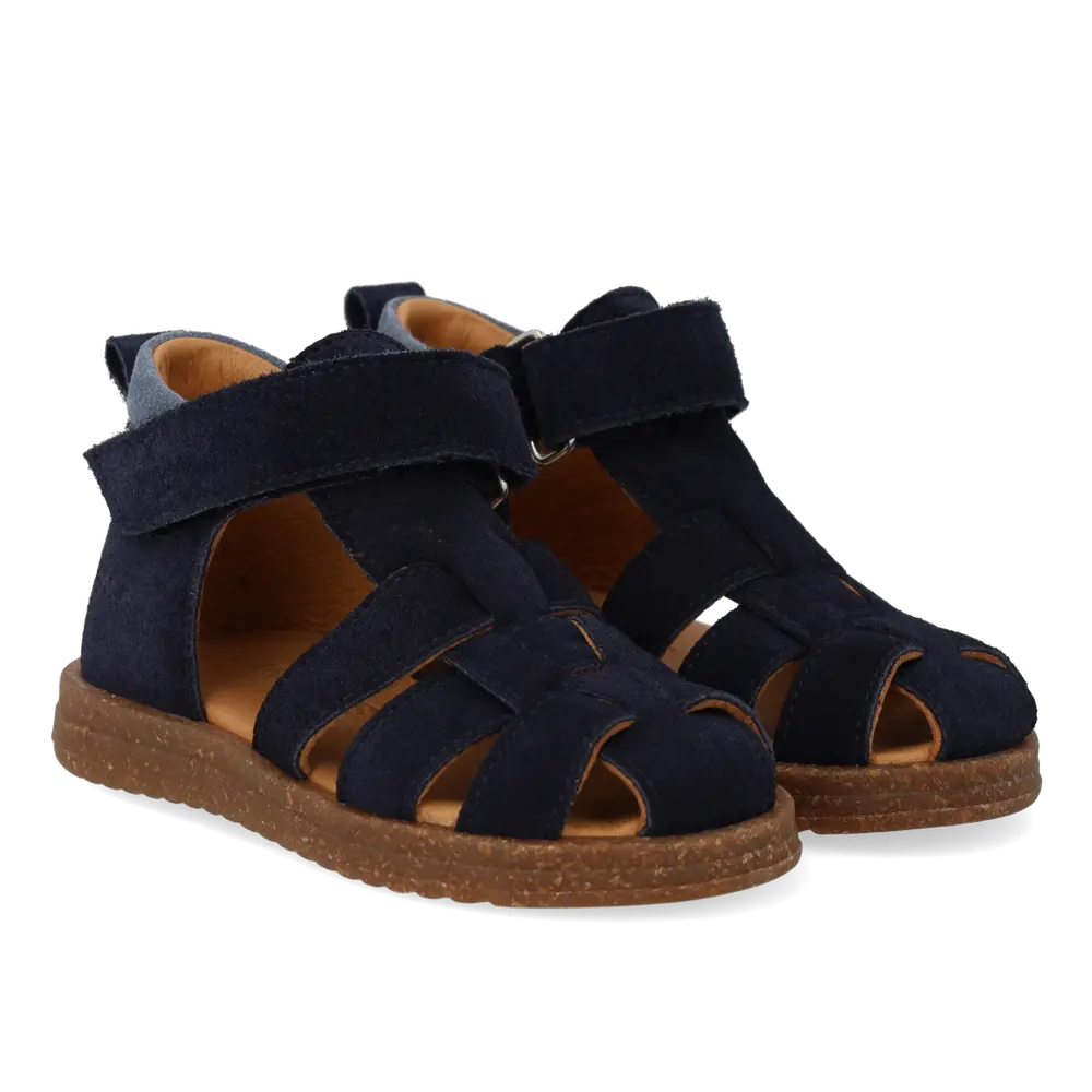 Prewalker Sandal m. Kardborre - Navy/Blue Fog - 25 | Barnskor - Sandaler - Sandaler för nybörjare | BabyMode