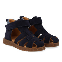 Prewalker Sandal m. Kardborre - Navy/Blue Fog