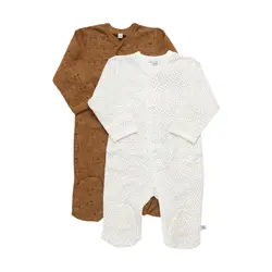 Långärmad Pyjamas med Fot 2-pack - Tinsel | Kläder - Underkläder & pyjamas - Pyjamasar | BabyMode