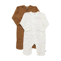 Långärmad Pyjamas med Fot 2-pack - Tinsel
