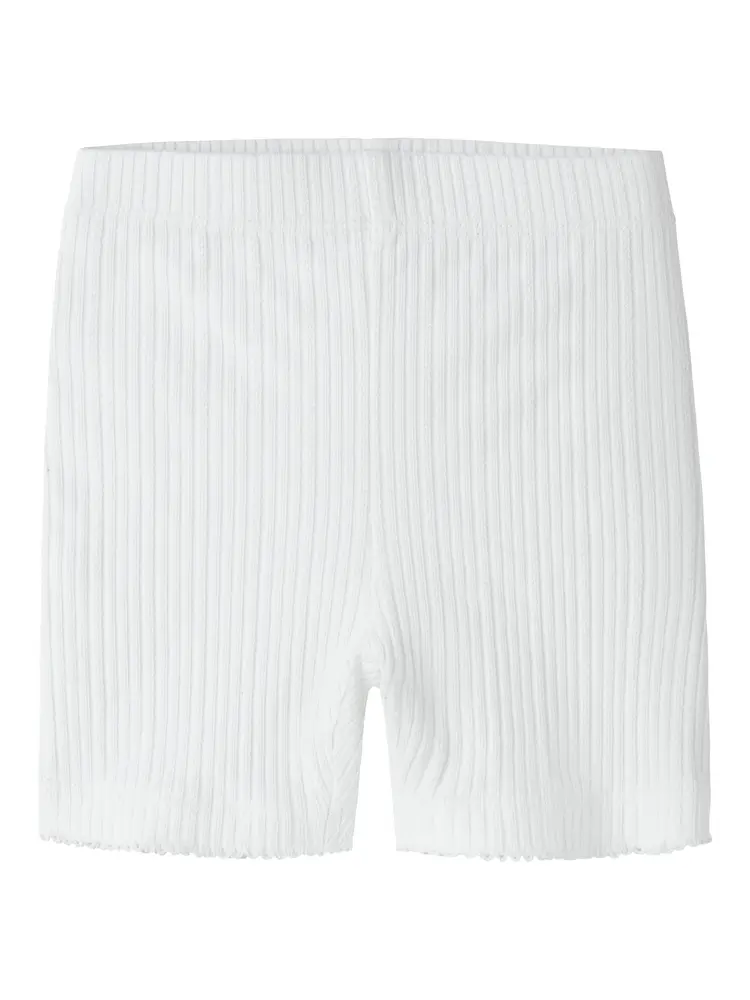 Name It Judy Slim Shorts - Bright White - 104 | Barnkläder - Underdelar - Shorts | BabyMode