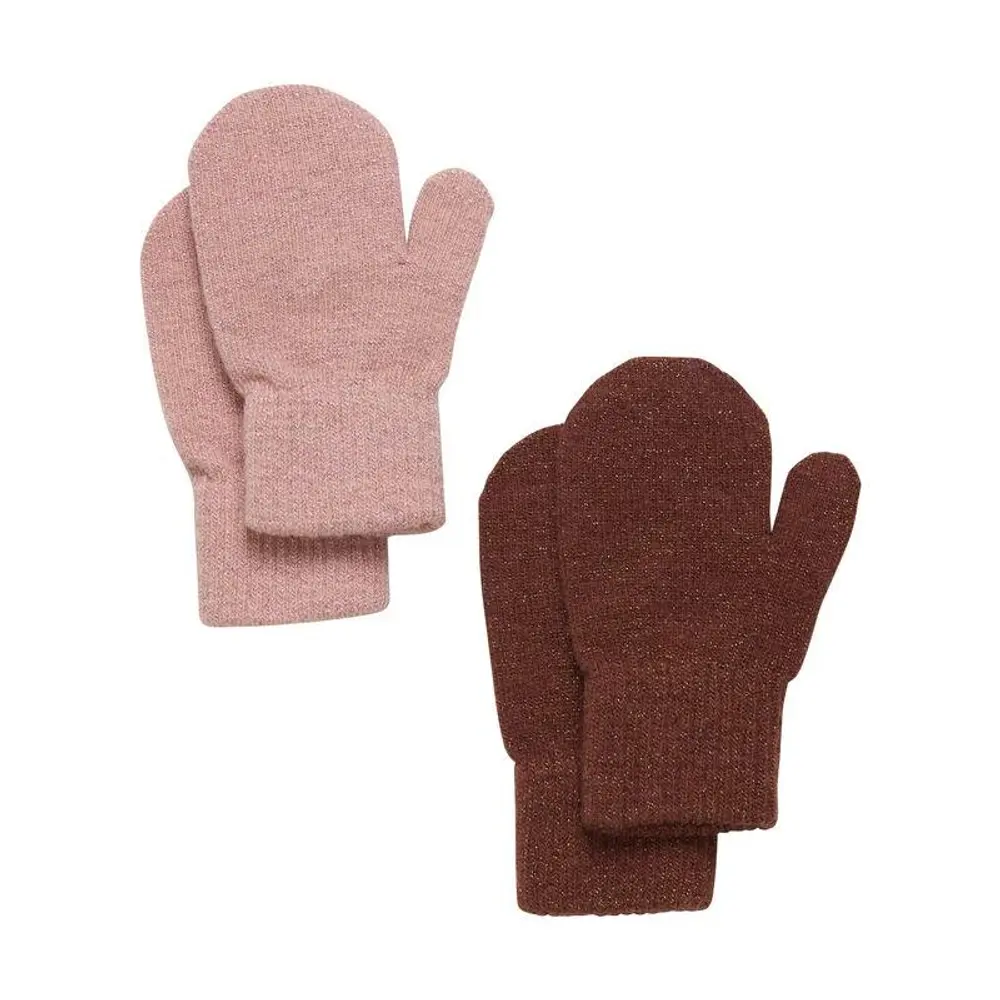 Glittriga Vantar 2-pack - 1-2 år | Barnkläder - Ull - Ullmössor, ullvantar och ulltossor | BabyMode