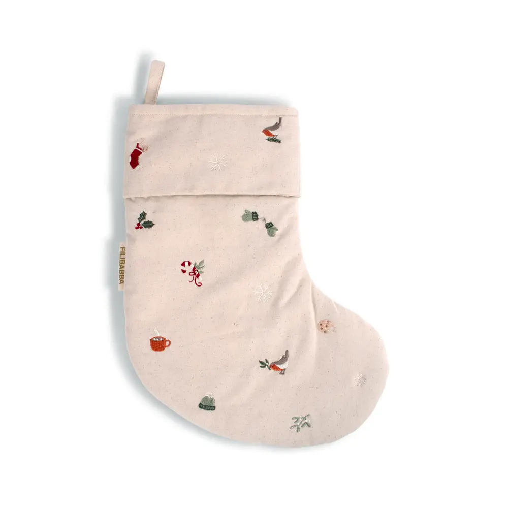 Broderad Julstrumpa - Wonderful Winter | Leksaker - Jul - Dekorationer | BabyMode