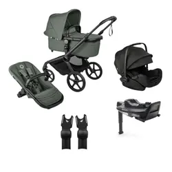 Fox 5 Renew med Otter Babyskydd inkl. bas & adapter - Green/Black | Barnvagnar | BabyMode