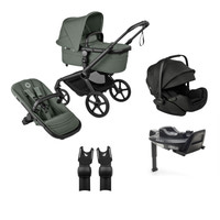 Fox 5 Renew med Otter Babyskydd inkl. bas & adapter - Green/Black