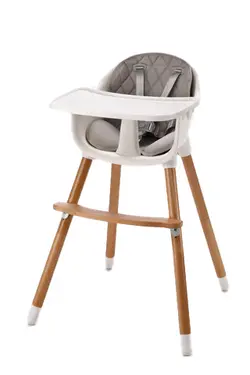 Matstol 2-i-1 - Grå | Baby & Barn - Äta - Barnstolar & tillbehör - Barnstolar med tillbehör | BabyMode