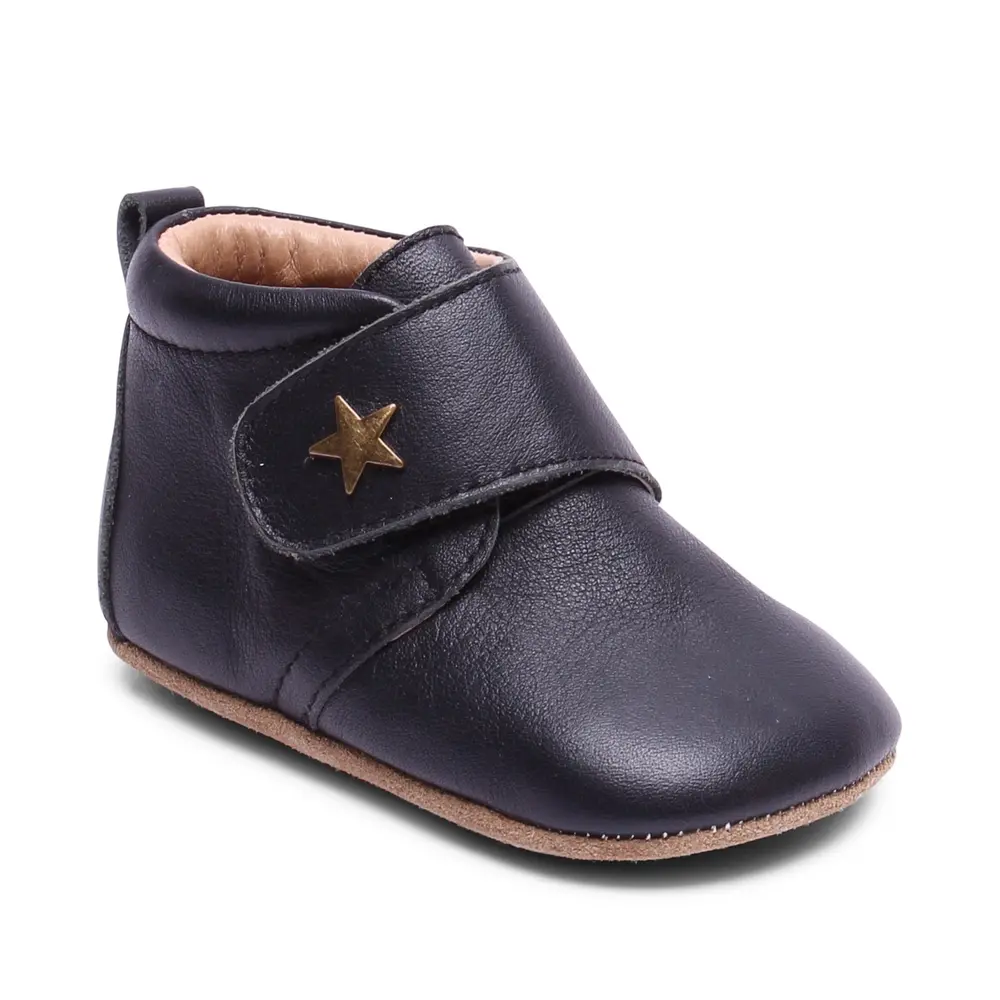 Tofflor- Velcro Star - Black - 23 | Barnskor - Inneskor & tofflor - Tofflor | BabyMode
