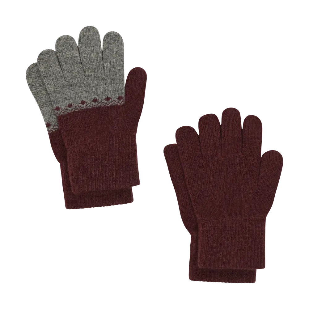 Celavi Magic Handskar 2-Pack - Rose Brown - 1-2 ÅR