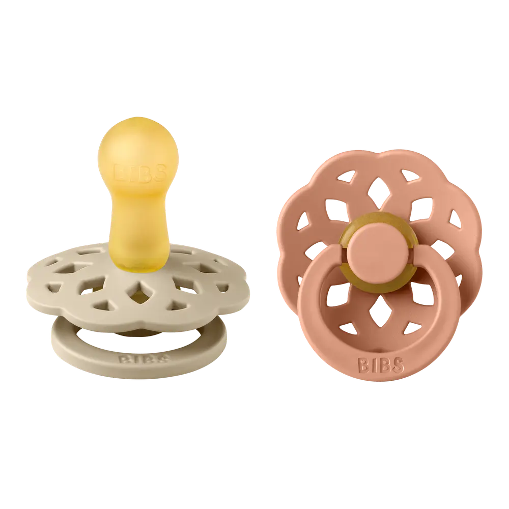 Napp Boheme 2-pack 6-18 mån - Vanilla/Peach | Baby & Barn - Sköta - Nappar | BabyMode