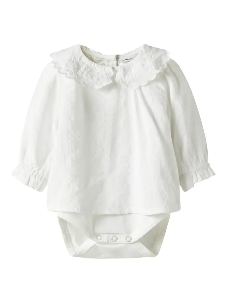 Rixi Skjorta Body - Bright White - 50 | Barnkläder - Toppar - Skjortor - Bodykjortor | BabyMode