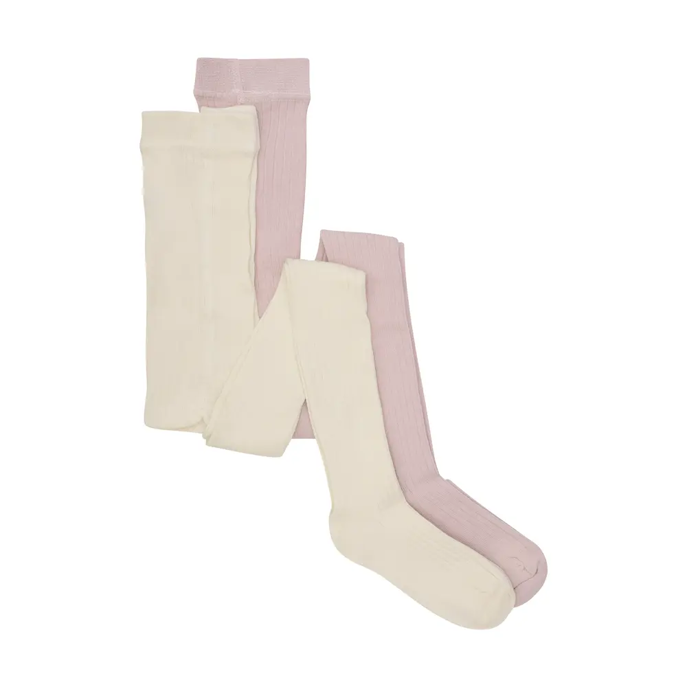 Strumpbyxor Rib 2-pack - Shell - 104/110 | Barnkläder - Strumpor & strumpbyxor - Strumpbyxor | BabyMode