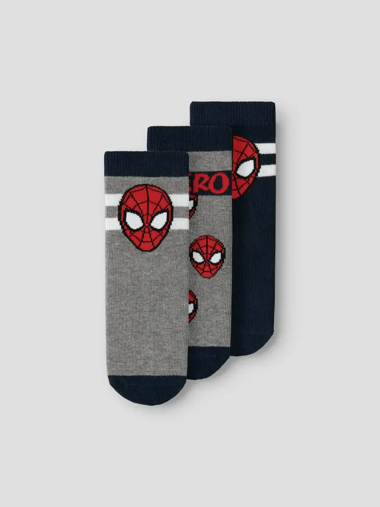 Franky Spiderman Strumpor 3-Pack - Navy Blazer - 22/24 | Barnkläder - Strumpor & strumpbyxor - Strumpor | BabyMode