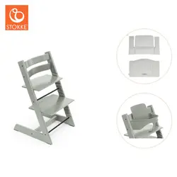 Tripp Trapp inkl. Babyset & Dyna - Glacier Green | Baby & Barn | BabyMode