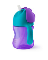 Sugrörsmugg 200 ml - Lila/Blå