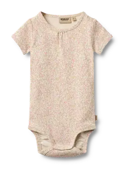 Linette Kortärmad Body - Coral Flowers | Kläder - Bodys & overaller - Body utan ärmar | BabyMode