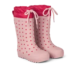 Gummistövlar Termo - Rose Heart | Skor - Fodrade stövlar - Långa vinterstövlar | BabyMode