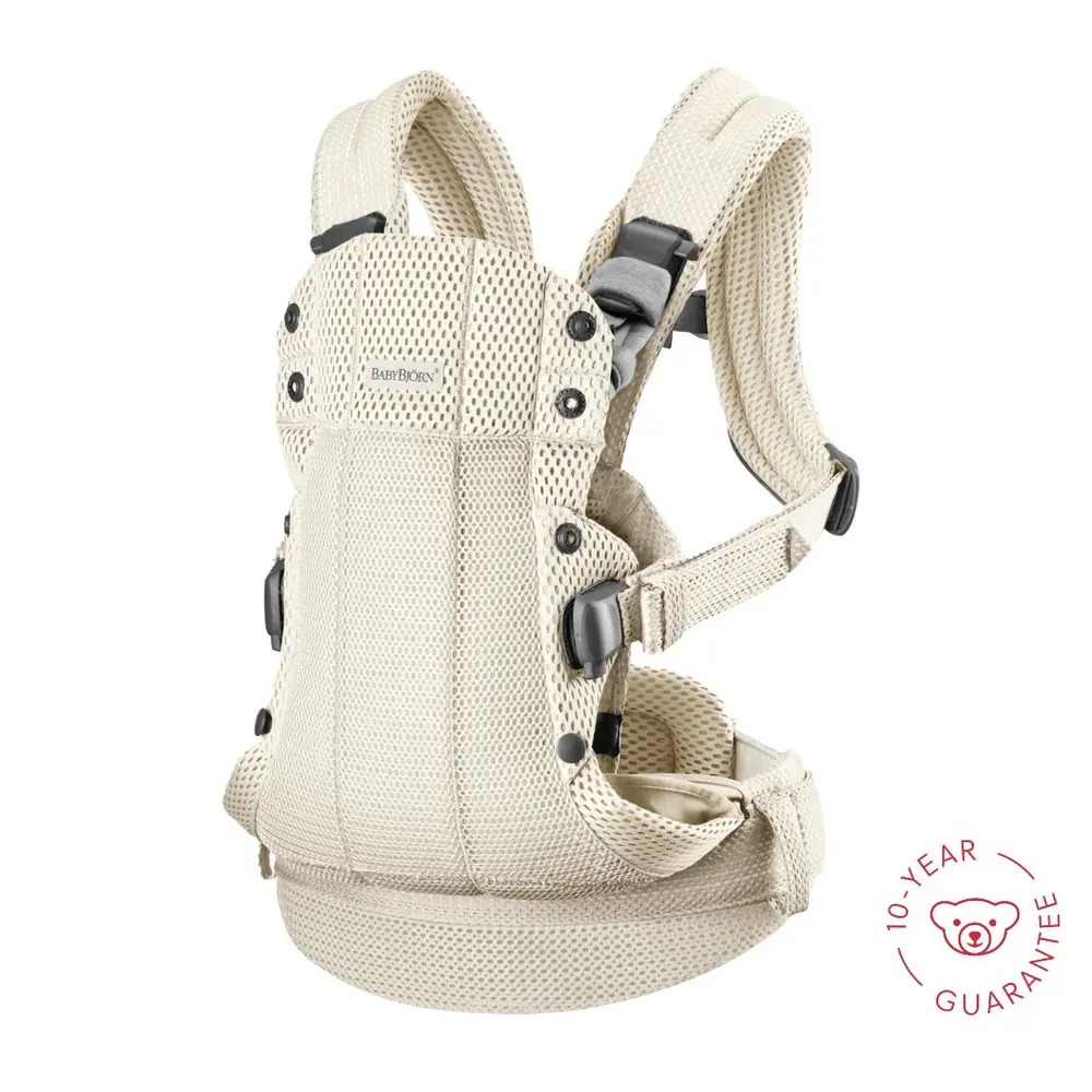 BabyBjörn Harmony 3D Mesh Bärsele - Off White | Baby & Barn - Bärselar & bärsjalar - Bärselar | BabyMode