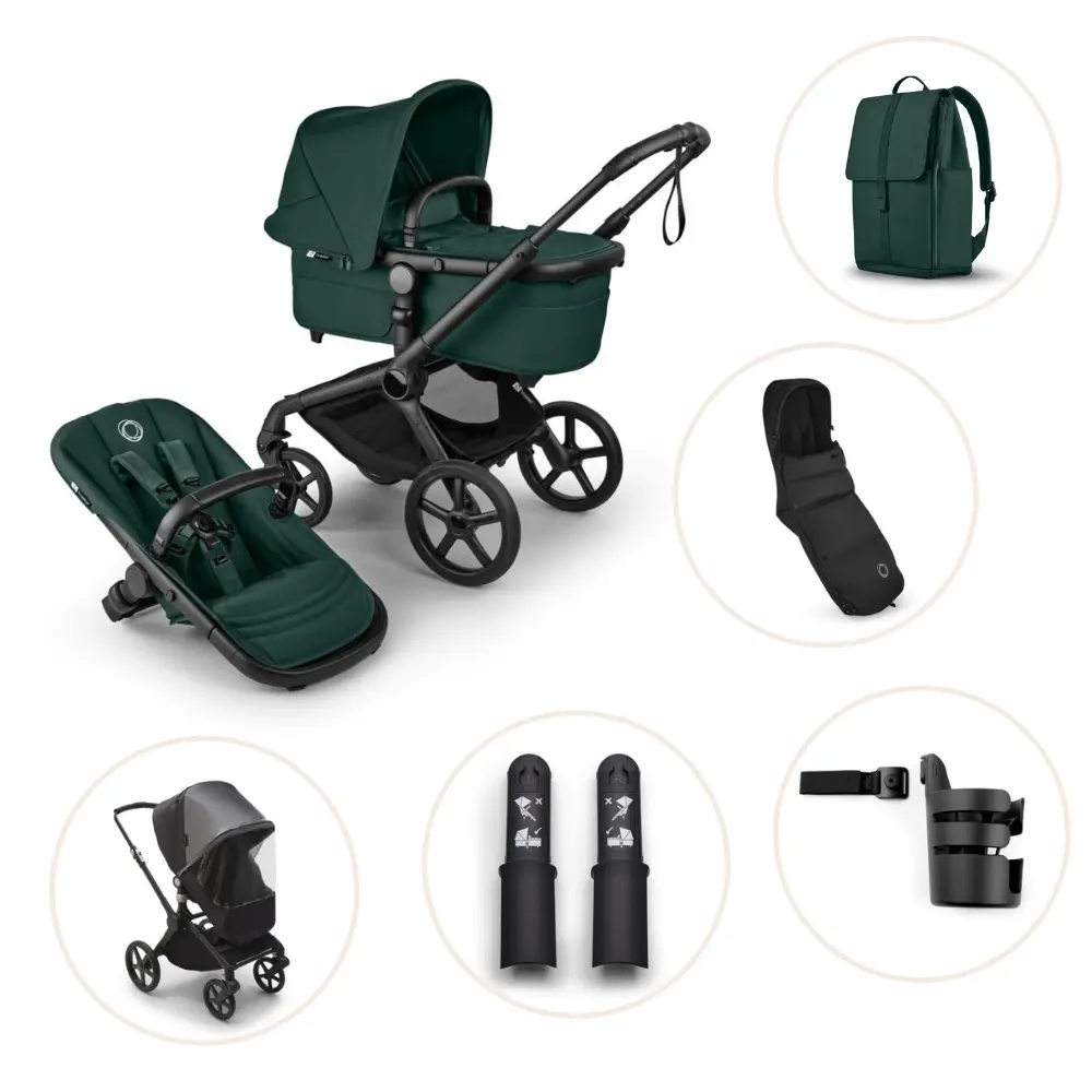 Bugaboo Fox 5 Renew Barnvagn - Fern Green/Black
