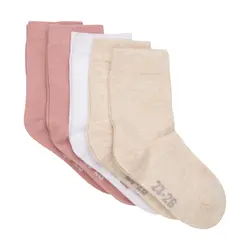 Strumpor 5-pack - Rosa/Vit/Beige | Kläder - Strumpor & strumpbyxor - Strumpor | BabyMode